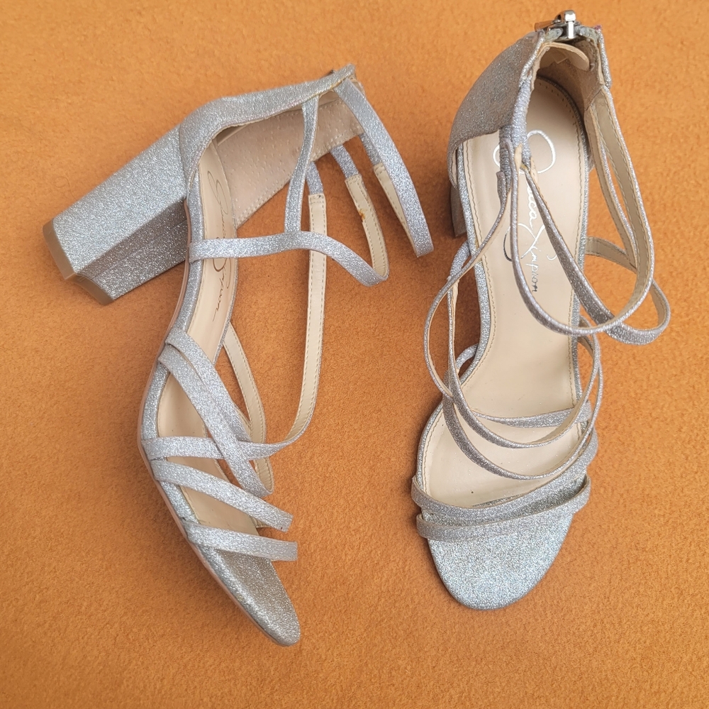 Jessica Simpson Stassey Glitter Heels